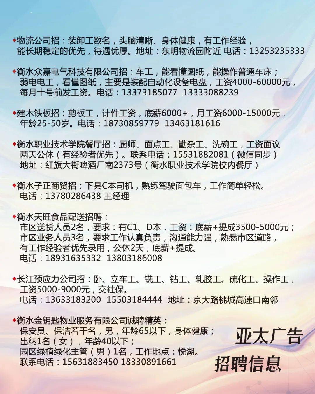 普兰店石河最新招聘信息发布✨📢